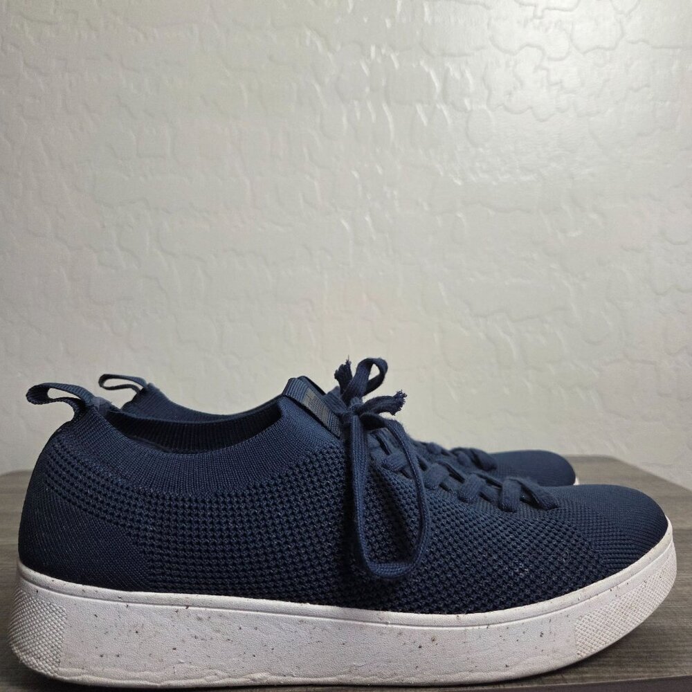 FitFlop Rally E01 Multi-Knit Trainer Sneaker Shoe Navy Blue Sz Women's 9 Comfort